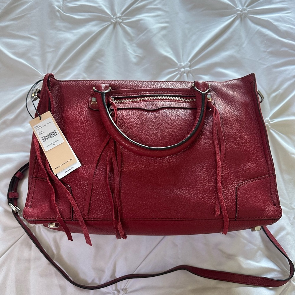 Rebecca Minkoff Regan Red Leather Convertible Satchel